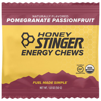 Honey Stinger Organic Chews Pomegranate, 12/Box Organic Energy Chews Honey Stinger Nutrition