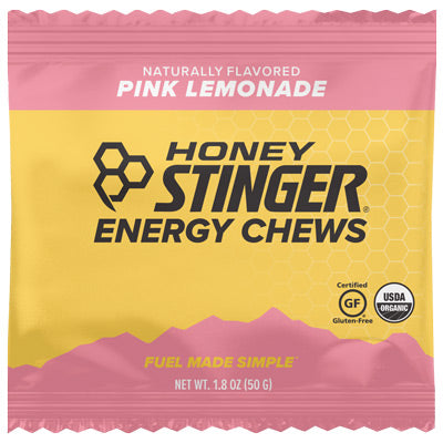Honey Stinger Organic Chews Pink Lemonade,12/Box Organic Energy Chews Honey Stinger Nutrition