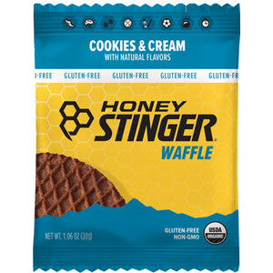 Honey Stinger Waffles Cookies & Cream,12/Box Gluten Free Organic Stinger Waffles  Nutrition