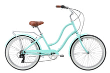 Load image into Gallery viewer, XDS Hyna 26" 7-Speed Women's Beach Cruiser Bike - Seafoam