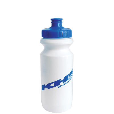 Khs Waterbottle,20 Oz,Wht White W/Blue Cap & Logo Logo Water Bottle Khs Hydration