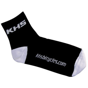 Khs Sock, Black W/Wht Logo One Size Fits Most Khs Cycling Socks Khs Apparel