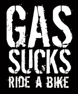 Gas Sucks Ride A Bike Decal Sticker (Each) Gas Sucks Sticker Khs Merchandis