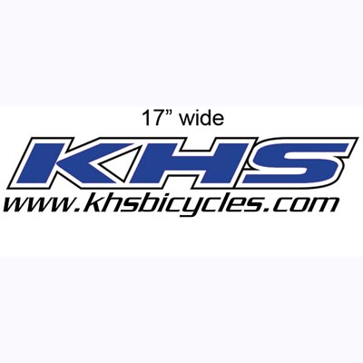 Khs Decal Die Cut 4 X 17 3/4 Bk/Wh/Bu Authrizd Dlr/Auto Khs Large Die-Cut Decal Khs Merchandis