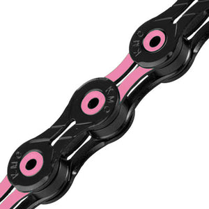 kmc chain x11x118lbk pk dlc black pink x11 dlc kmc chains