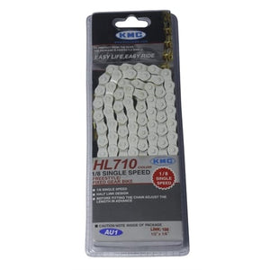 KMC HL-710 Half-Link White Bicycle Chain BMX -Live4Bikes