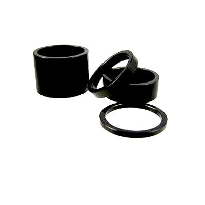 C/King H/Set Spacers,Blk 1 1/8 Kit,3Mm,6Mm,12Mm,25Mm Nothreadset Spacer Kit Chris King Headsets