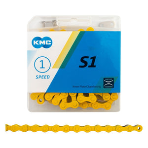 KMC S1 Single Speed 1/2 x 1/8 Multiple Colors Bicycle Chain - Live4Bikes
