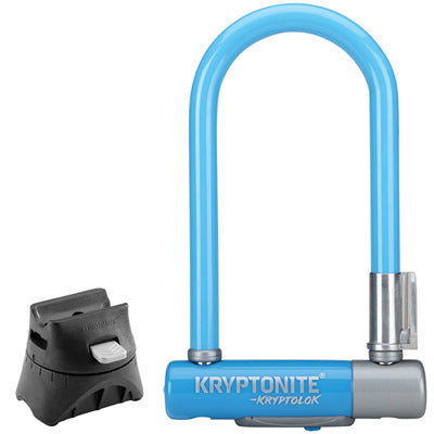 Kryptonite Krptlk2 Mn-7 Blue W/Flx Frame U-Lock,3.25X7 Kryptolok Mini-7 Color Series 2 U-Lock  Locks