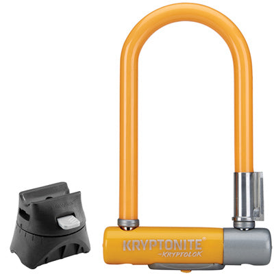 Kryptonite Krptlk2 Mn-7 Orange W/Flx Frame U-Lock,3.25X7 Kryptolok Mini-7 Color Series 2 U-Lock  Locks
