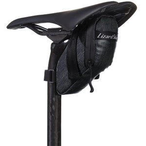 Lizskin, Cache Saddle Bag Medium, Jet Black Cache Saddle Bag Lizard Skins Bags