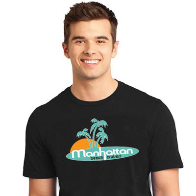 Manhattan T-Shirt,Palm Tree 2X Men'S, Black Men'S Palm Tree Tee  Apparel