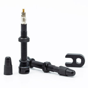 Mwi Tubeless Valve,Presta 48Mm,Works W/Inserts,Black Presta Tubeless Valves  Tubetireca