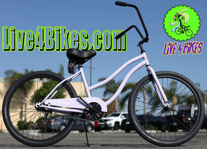 Malibu 26in Womens Beach Cruiser Bike Single Speed Cruiser Bicycles w/ Coaster Brake