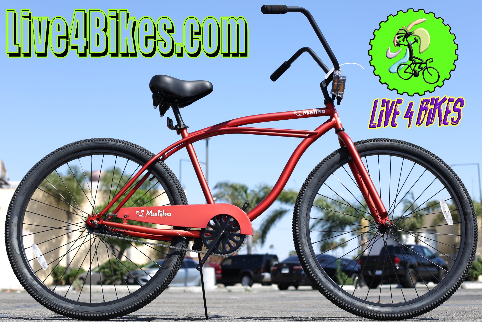 29 In Malibu XL Beach Cruiser Bike | Red