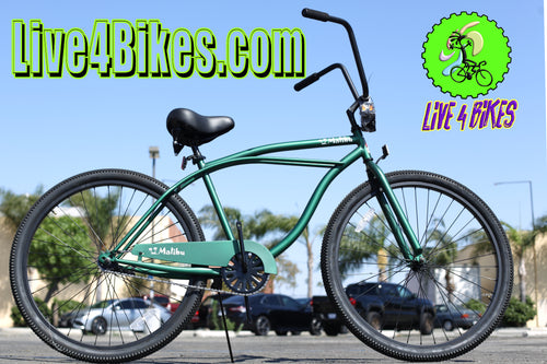 29 In Malibu XL Beach Cruiser Bike | Green