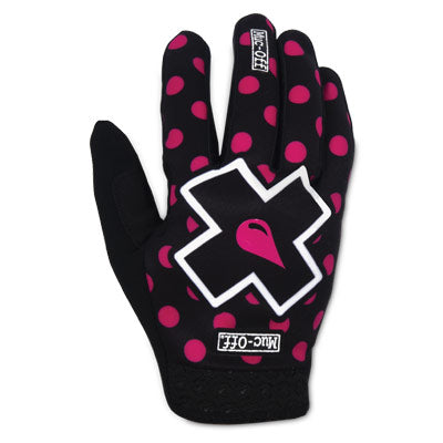 Muc-Off Mtb Gloves, Polka Dots, Pink,Med Mtb Gloves  Apparel