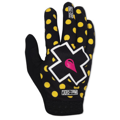 Muc-Off Mtb Gloves, Polka Dots, Yellow,Small Mtb Gloves  Apparel