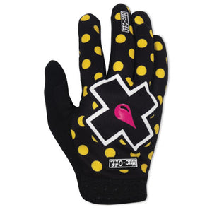 Muc-Off Mtb Gloves, Polka Dots, Yellow,Small Mtb Gloves  Apparel