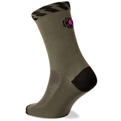 Muc-Off Rider Socks Green,Us Size 5-6 Technical Rider Socks  Apparel