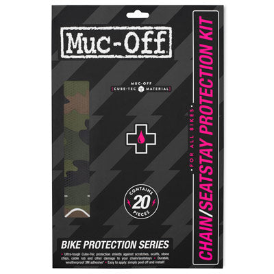 Muc-Off,Chainstay Protctn Kit Camo, 20 Pcs Pack Chainstay Protection Kit  Bikeprotec