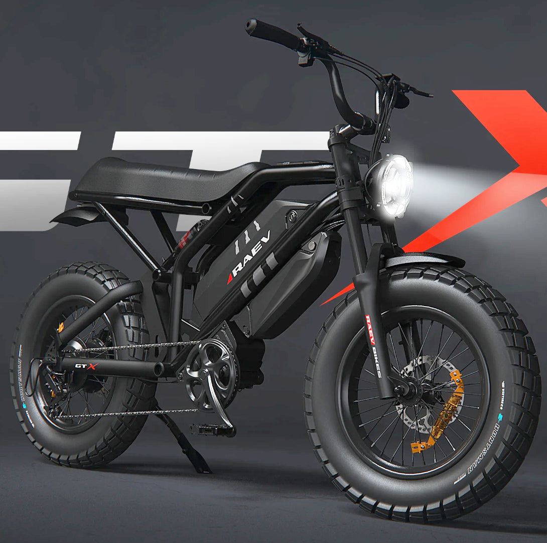 Raev Bullet GTX Electric Bike 750w 52v Dual Battery