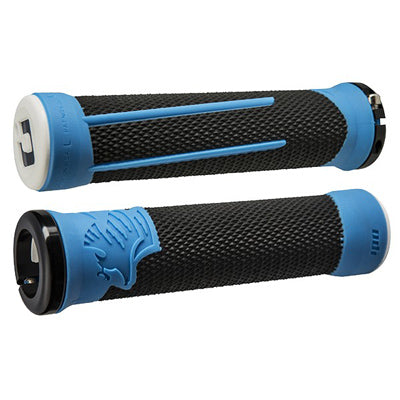 Odi Ag-2 Lock-On Grips Black/Blue Withblack Clamps Ag-2 V2.1 Lock-On Odi Gripstape