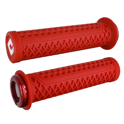 Odi,Vans V2.1,Lock-On Grips Mtb,Closedend,135Mm,Wt/Red Vans V2.1 Lock-On  Gripstape