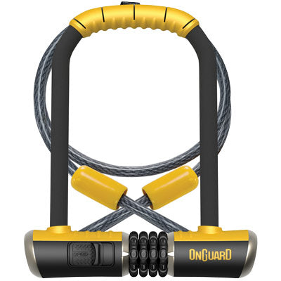 Onguard U-Lock Bulldog Combo 8012C Std 4.5X9'' W/4' Cable Bulldog Doubleteam Onguard Locks