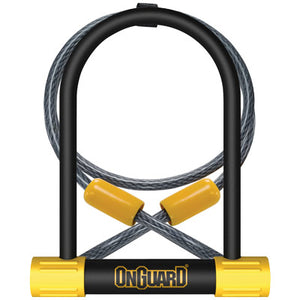 Onguard U-Lock Bulldog 8012 Standard 4.5X9'' With 4' Cable Bulldog Doubleteam Onguard Locks