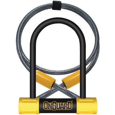 Onguard U-Lock Bulldog 8015 Mini 3.55X5.52'' With 4' Cable Bulldog Doubleteam Onguard Locks