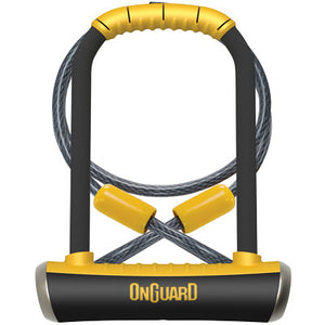 Onguard U-Lock Pitbull 8005 Standard 4.5X9'' With 4' Cable Pitbull Doubleteam Onguard Locks