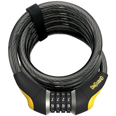 Onguard Doberman 8030 Coil Cable Combo Lock 15Mmx6' Doberman Combo Cable Locks Onguard Locks