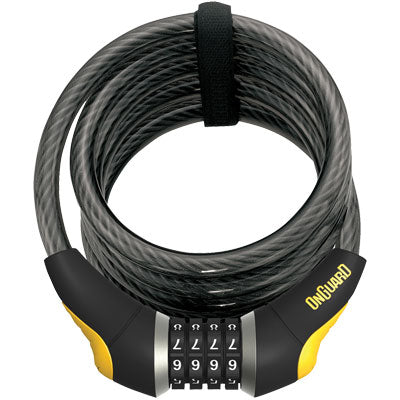 Onguard Doberman 8031L Coil Cable Combo Lock 12Mmx8' Doberman Combo Cable Locks Onguard Locks