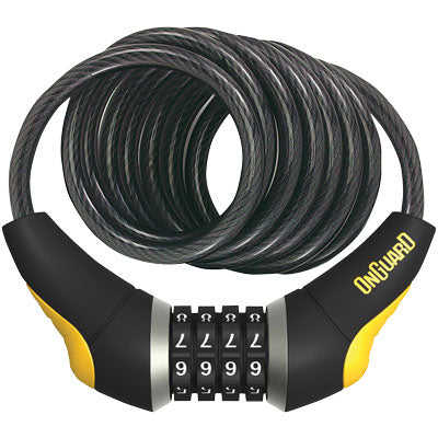 Onguard Doberman 8032 Coil Cable Combo Lock 10Mmx6' Doberman Combo Cable Locks Onguard Locks