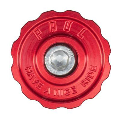 Paul,Klamper Stem Cap,Red Fits 1 1/8'',Stainless Bolt Klamper Stem Top Cap  Headsets