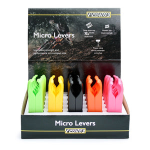 Pedros Tire Lever,25/Pairs 5 Colors,Counter Display Micro Levers Counter Display  Tubetireca