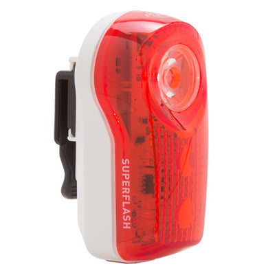 P-Bike Tl,Superflash,Red/White .5 Watt Led+2 Aux Leds,Bty Inc Superflash Planet Bike Lights