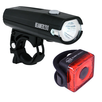 Planet Bike Beamer 200/ Blinky Squared  Combo Light Set 