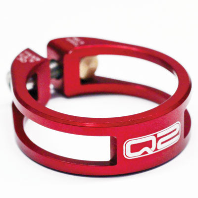 Q2 U/L Seat Collar,31.8,Red Alloy, 13Grams! Elite Seatpost Clamp Q2 Seatposts