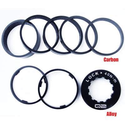 Q2 Carbon Ss Spacer Kit Singlespeed Crbn Spacer Kit Carbon Single-Speed Adapter Q2 Cassettes