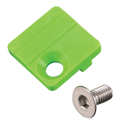 Q2 Fd Direct Mount Cover Green Nylon, W/Screw For 1X Systems Front Derailleur Cover Q2 Derailleur