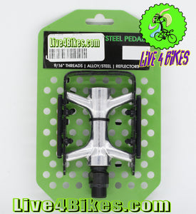 hybrid pedals road bike Ultra Cycle Metal Alloy / Steel Pedals 9/16"