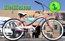 Load image into Gallery viewer, Rose Gold Women Beach Cruiser 7 speed Rover 7sp  -Live4bikes