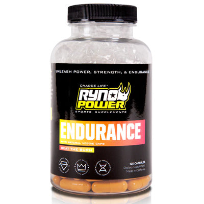 Ryno Power Endurance 125 Capsules,Stimulant Free Endurance Supplement  Nutrition