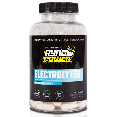 Ryno Power Electrolytes 100 Capsules Electrolytes Supplement  Nutrition