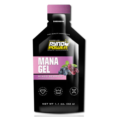 Ryno Power Mana Gel Mixed Berries,12 Pouch Box Mana Gel  Nutrition