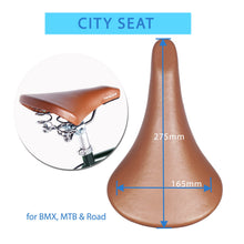 Load image into Gallery viewer, Tracer AF-7024-BRN Retro City Bikes Saddles with Coil Spring
