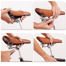 Load image into Gallery viewer, Tracer AF-7024-BRN Retro City Bikes Saddles with Coil Spring