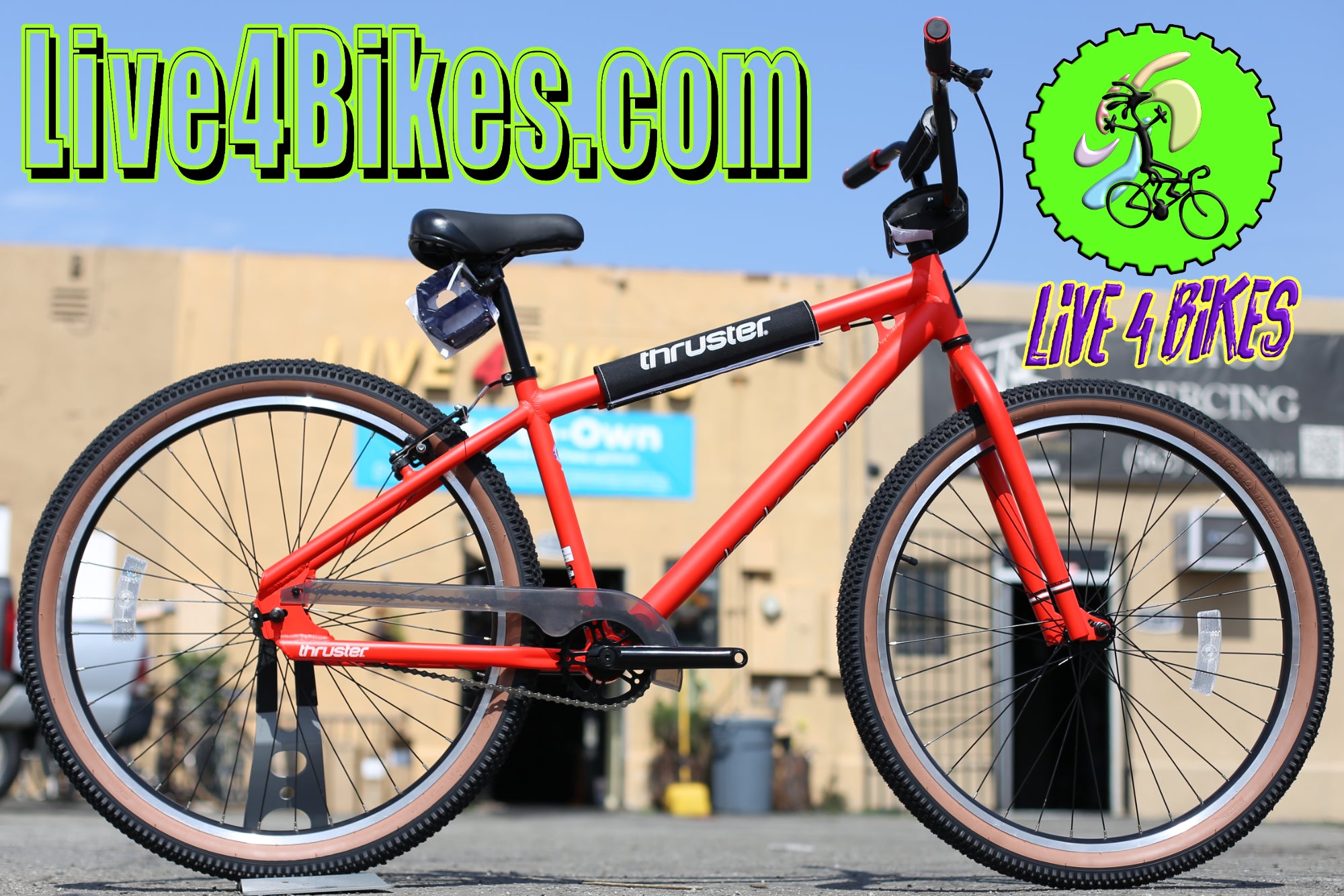 BMX Bike Satin Orange Aluminum -Live4Bikes – LIVE